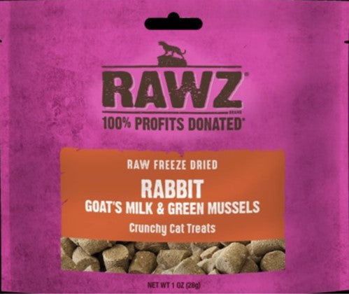 RAWZ CAT RABBIT GOAT MILK TREAT 1OZ