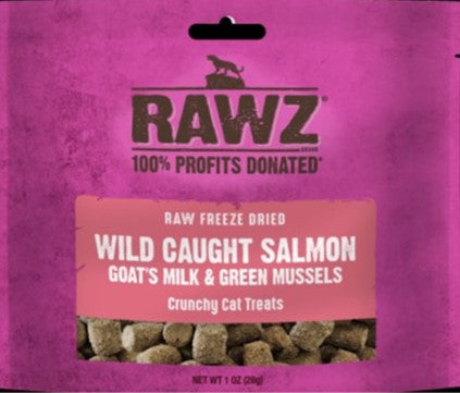 RAWZ CAT SALMON GOAT MILK TREAT 1OZ