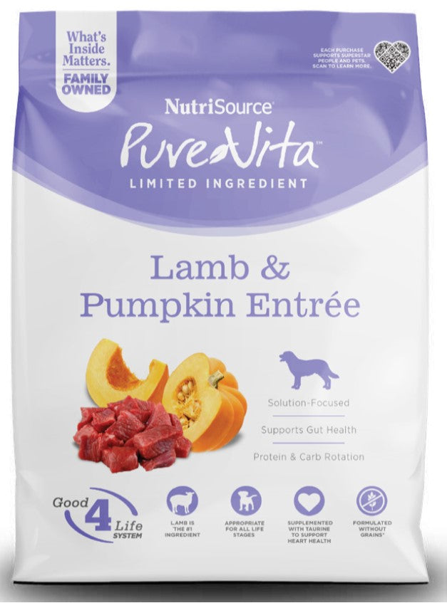 PURE VITA LAMB PUMPKIN GF 4LB