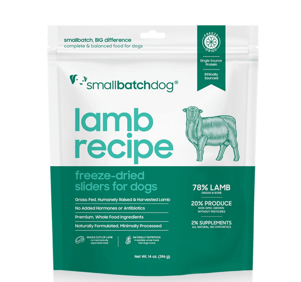 Smallbatch F/D Lamb 14 oz