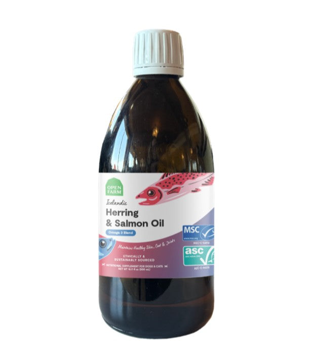 OPEN FARM DOG CAT ICELANDIC HERRING SALMON OIL 16.9OZ
