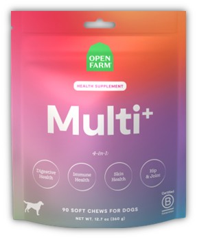 OPEN FARM DOG MULTI+ CHEWS POUCH 90CT