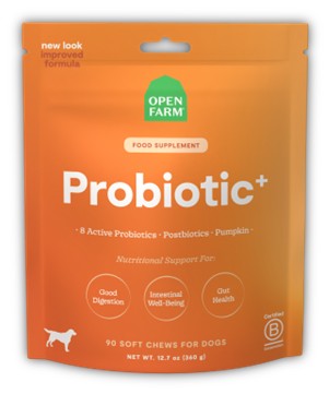 OPEN FARM DOG PROBIOTIC CHEWS POUCH 90CT