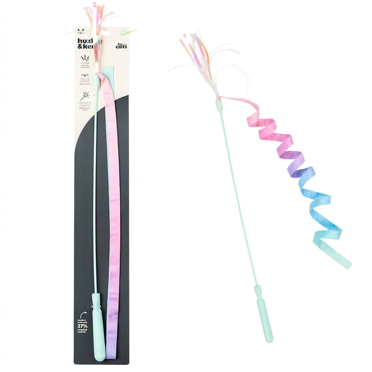 Huxley &amp; Kent Dance &amp; Lure Pastel Wand Cat Toy
