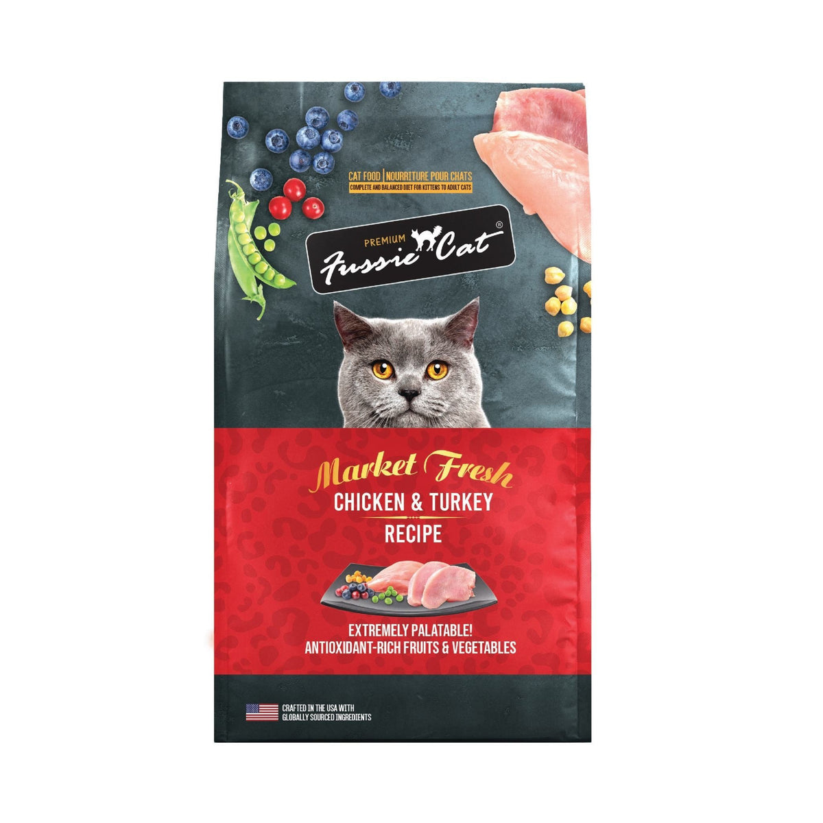 Fussie Cat Market Fresh Chicken &amp; Turkey, front of package
