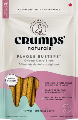 CRUMPS PLAQUE BUSTERS ORIGINAL DENTAL STICKS 10PK