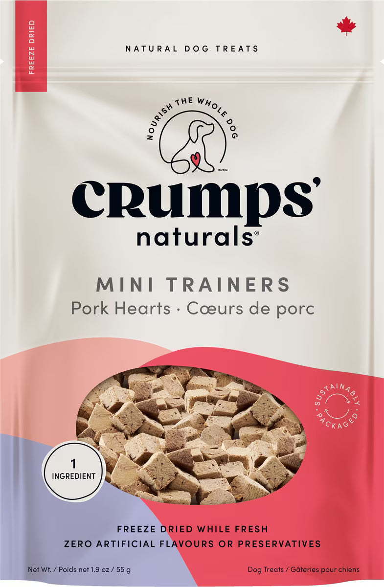 CRUMPS MINI TRAINERS PORK HEARTS 1.9OZ