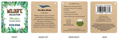 Barkers Wildlife Fleece Blue Whale