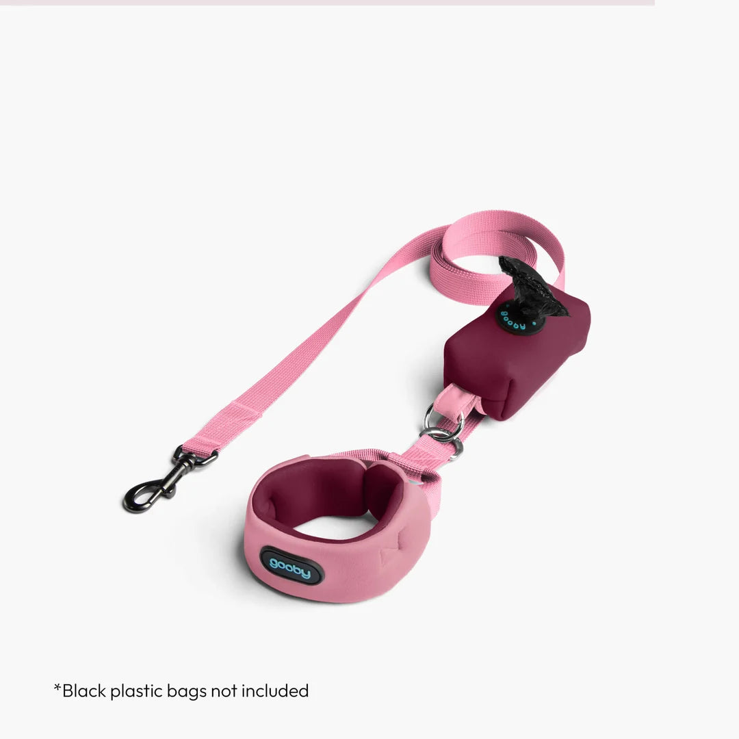 GOOBY ESCAPE FREE LEASH SET BABY PINK 6FT