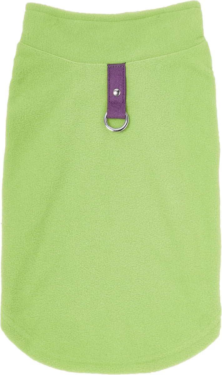 GOOBY FLEECE VEST LIME SMALL