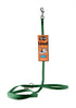 Hunter green GoGo nylon dog leash, 3/8" wide by 4 feet