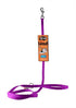 Purple GoGo nylon dog leash, 3/8" wide by 4 feet