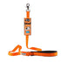 Orange GoGo nylon dog leash, 5/8" wide by 4 feet