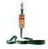 Hunter green GoGo nylon dog leash, 3/4" wide by 6 feet