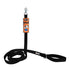 Black GoGo nylon dog leash, 1" wide by 6 feet