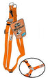Orange GoGo nylon step-in dog harness, extra small