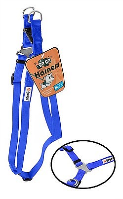 Blue GoGo nylon step-in dog harness, large