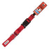 Red GoGo nylon martingale dog collar, medium/large