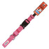 Pink GoGo nylon martingale dog collar, medium/large