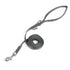 Gray GoGo nylon dog leash, 3/8" wide by 6 feet