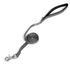 Gray GoGo nylon dog leash, 5/8" wide by 6 feet