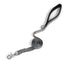 Gray GoGo nylon dog leash, 3/4" wide by 4 feet