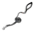 Gray GoGo nylon dog leash, 3/4" wide by 6 feet
