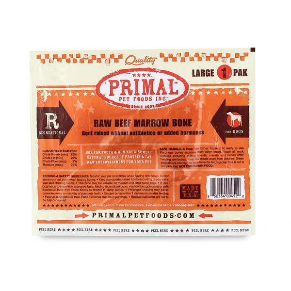 Primal Raw Beef Marrow LG