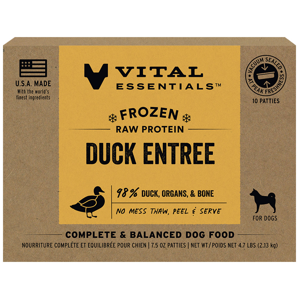 VITAL ESSENTIALS FROZEN DUCK PATTY SINGLE