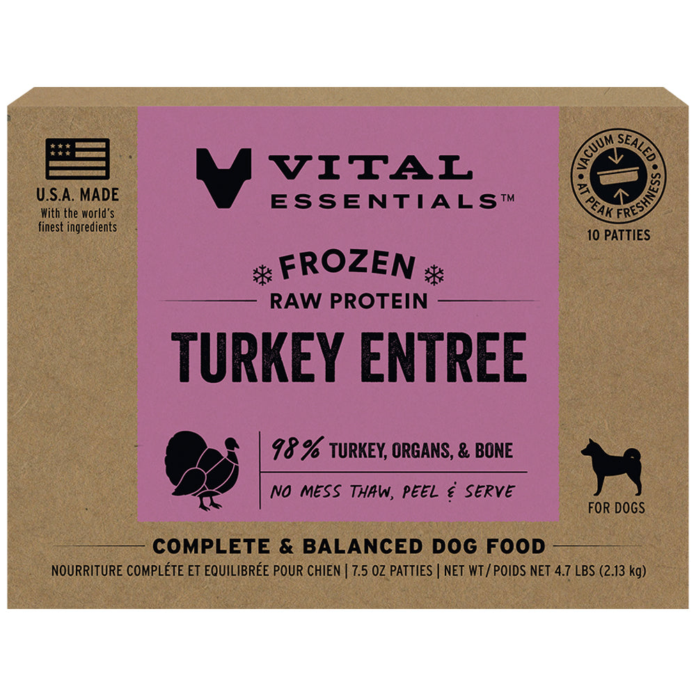 VITAL ESSENTIALS FROZEN PATTY TURKEY SINGLE