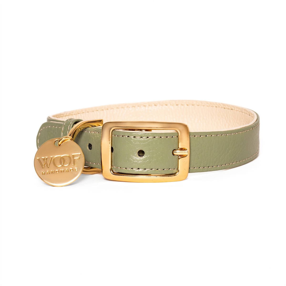 Neighbor Woof Sage Collar Medium