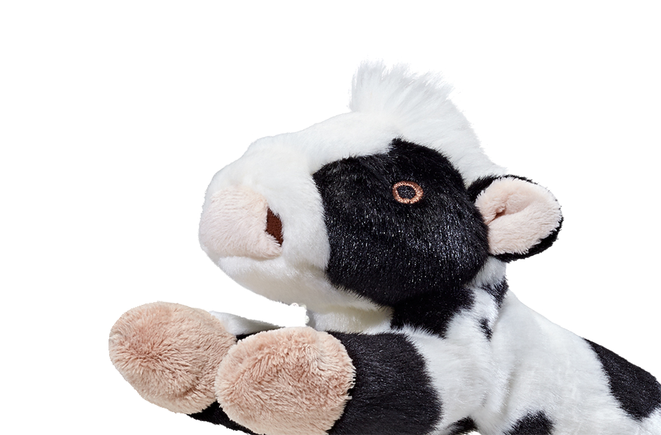 Fluff &amp; Tuff Marge Cow plush dog toy