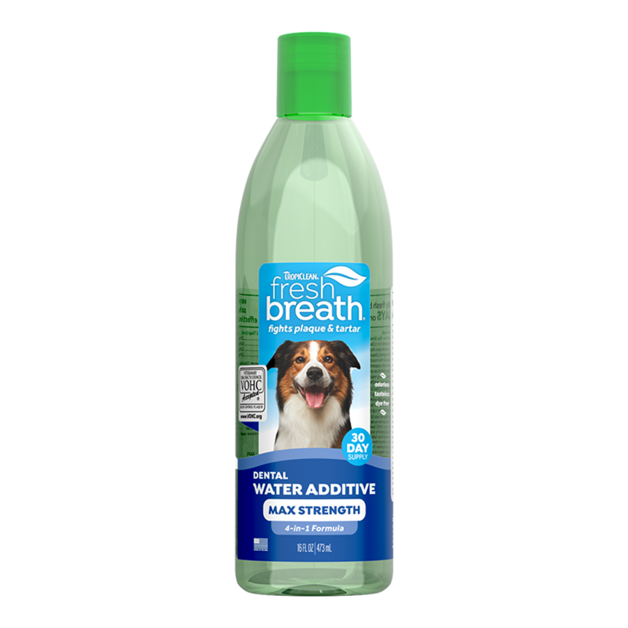 TropiClean Fresh Breath Adv Whitening Water Additive 16 oz