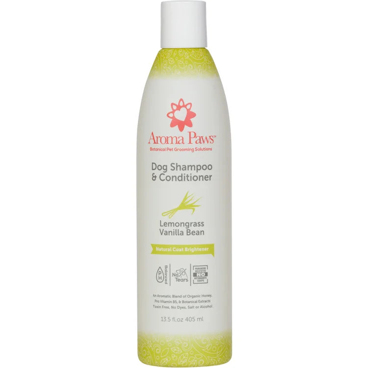 AROMA PAWS LEMON GRASS VANILLA BEAN SHAMPOO 13.5OZ