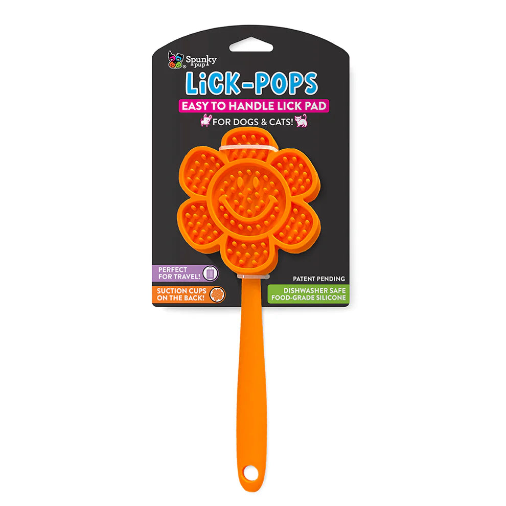 SPUNKY PUP LICK POP SMILEY FLOWER