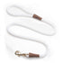 Mendota Snap Leash 1/2x4 White