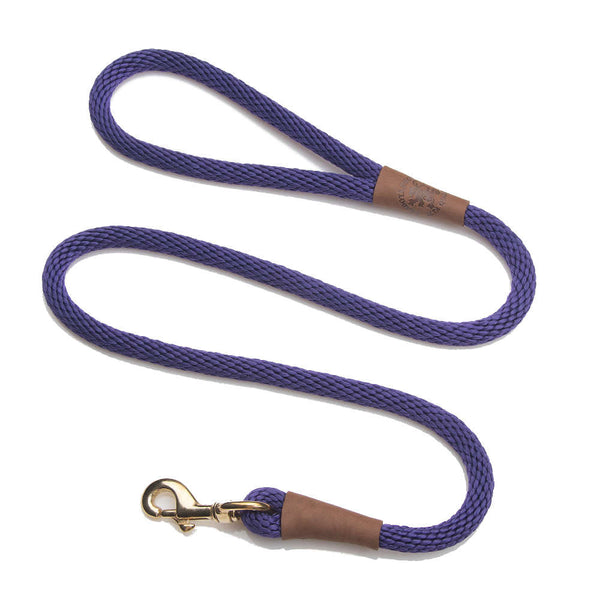 Mendota Snap Leash 1/2x6 Purple