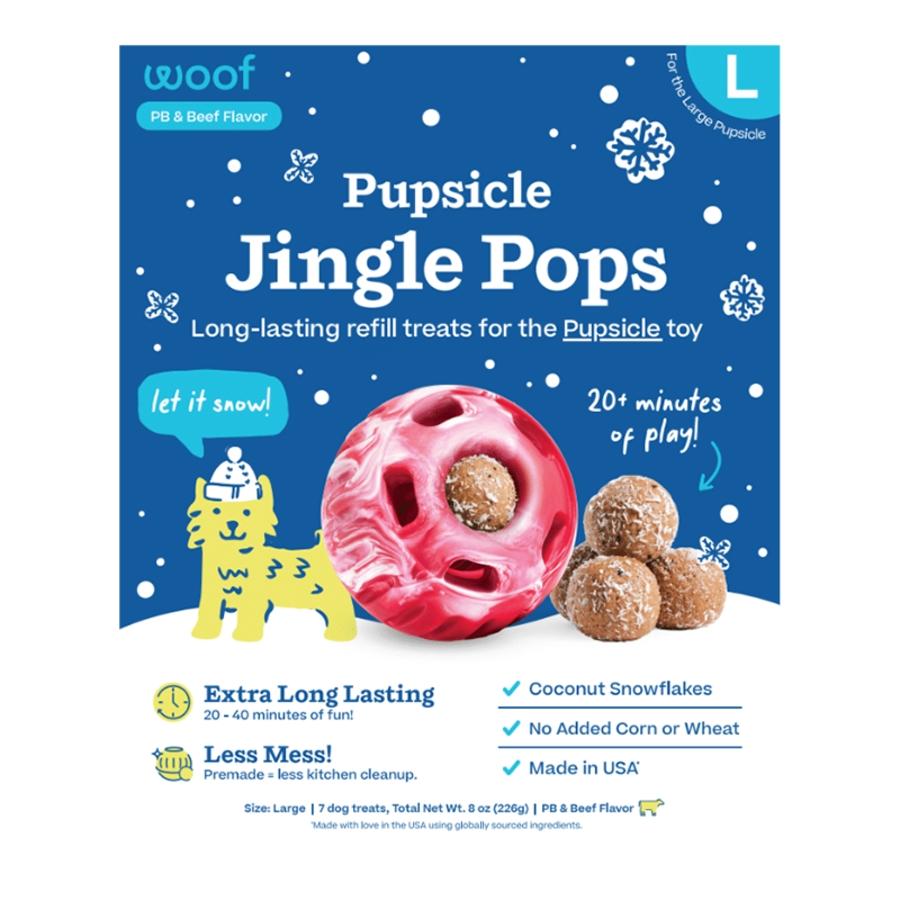 Woof Pupsicle Jingle Pops Large 8oz