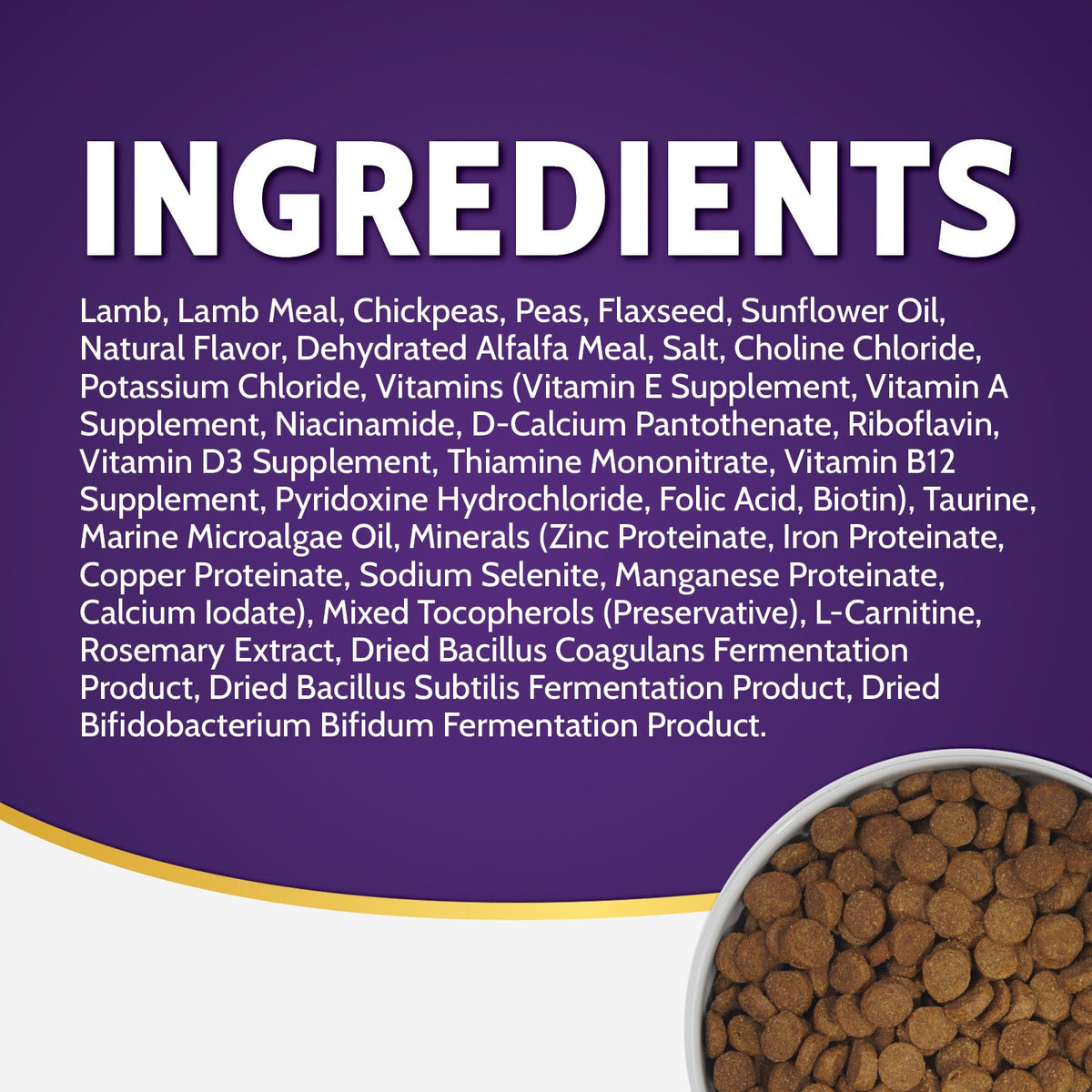 Zignature Lamb Formula, ingredients
