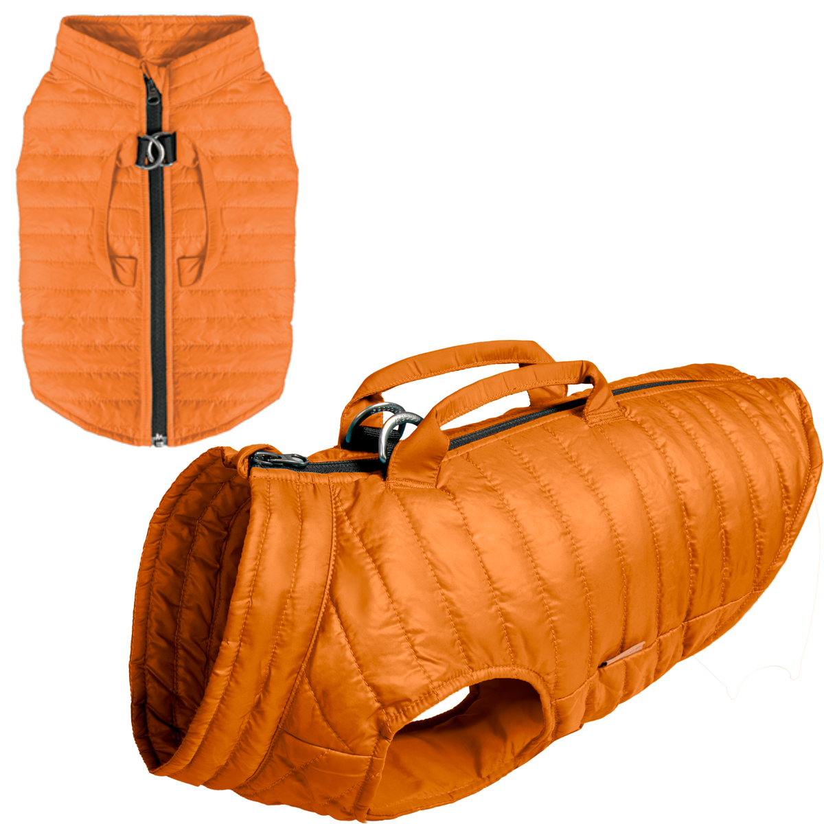 Gooby Puffer Vest Lift Orange XS