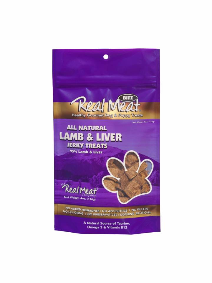 The Real Meat Co Jerky Lamb Liver 4 oz