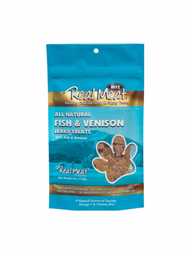 The Real Meat Co Jerky Fish/Ven 4 oz