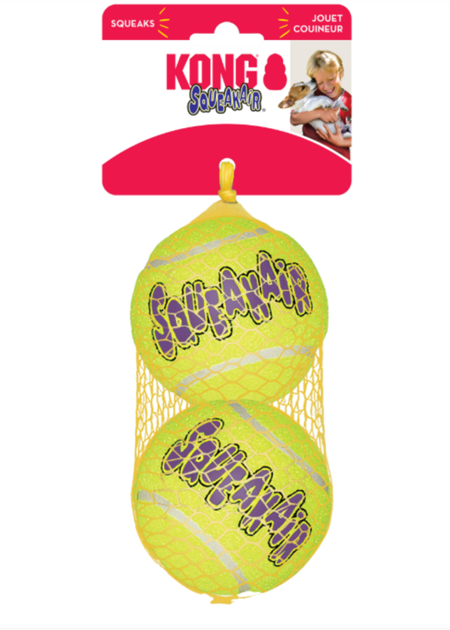 KONG Squeaker Tennis Ball LG 2 pk