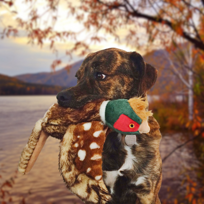 Fluff &amp; Tuff Ike Pheasant plush dog toy