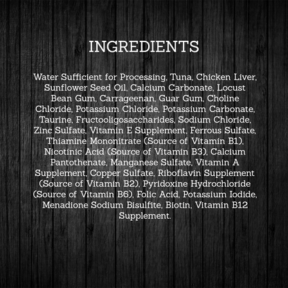 Fussie Cat Premium Tuna &amp; Chicken Liver, ingredients