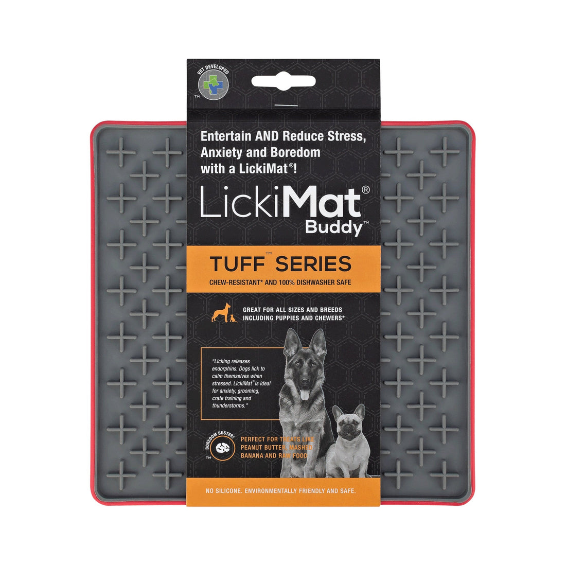 LickiMat Buddy Tuff Dog-Red