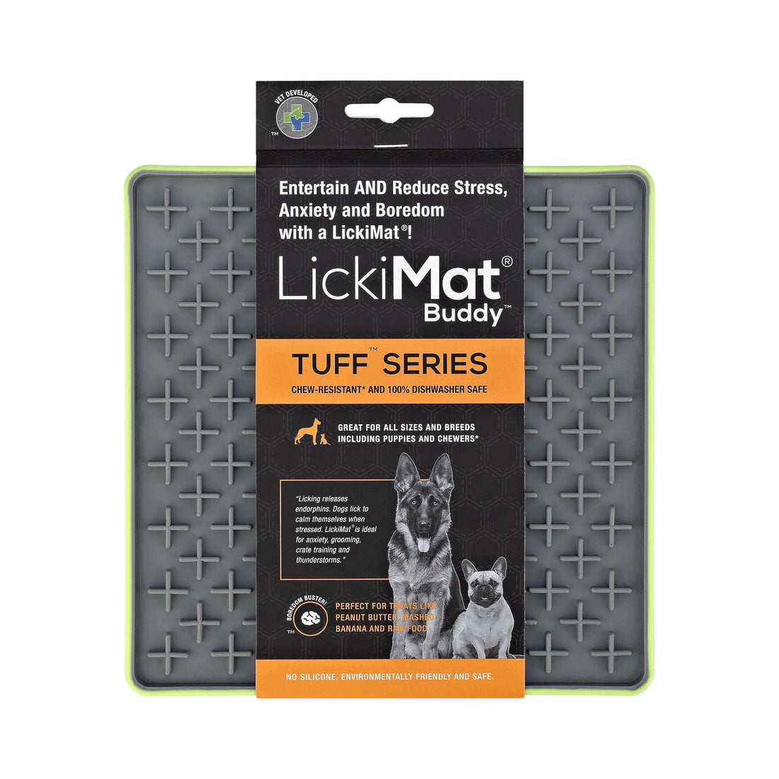 LickiMat Buddy Tuff Dog -Green