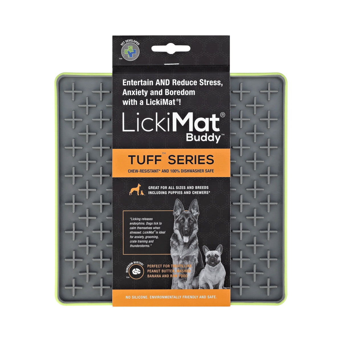 LickiMat Buddy Tuff Dog -Green