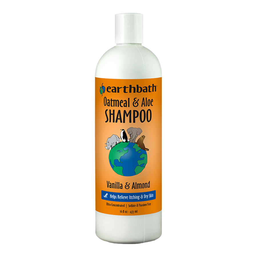 Earthbath Oat &amp; Aloe Vanilla &amp; Almond Shampoo 16 oz