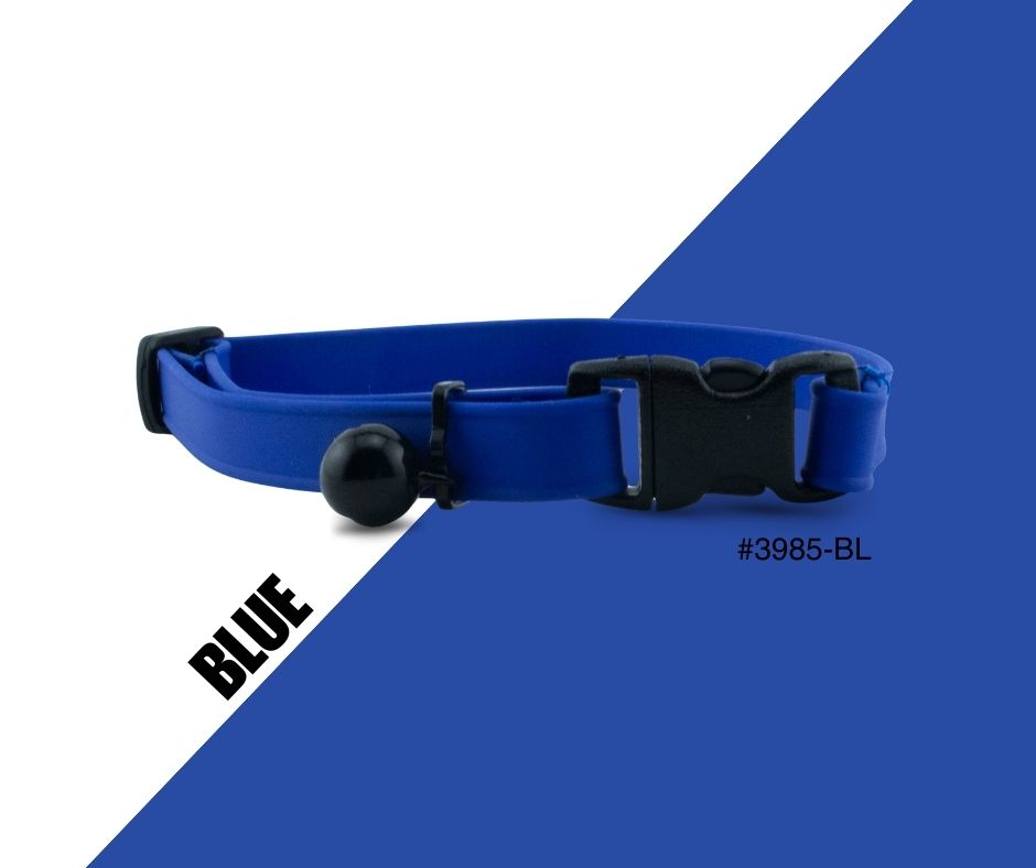 Leather Brothers Beta Cat Collar 3/8" BL